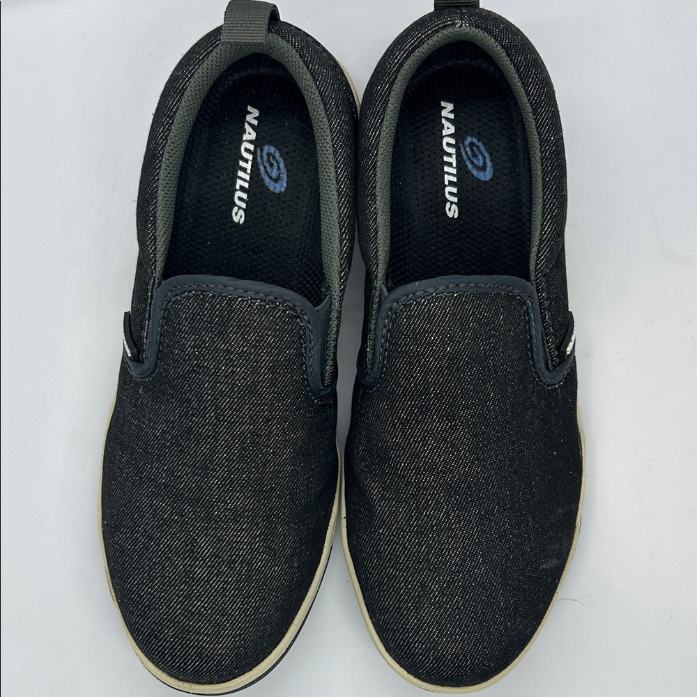 Nautilus Safety west side slip-on ESD steel women Charcoal sneakers Size 6.5